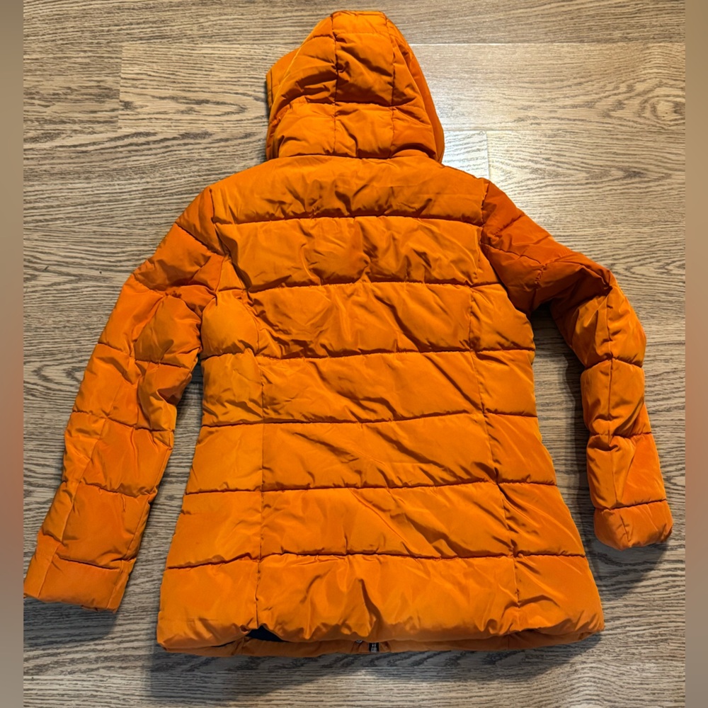 Tommy Hilfiger Bright Orange Woman’s‎ Puffer Jacket Size S - Picture 6 of 12